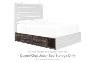 Drystan - Brown / Beige - Queen/King Under Bed Storage