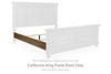 Feddinger - Medium Brown - California King Panel Rails