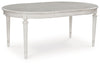 Montelaine - Antique White - Oval Dining Room Extension Table