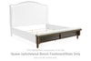 Sturlayne - Brown - Queen Upholstered Bench Footboard/Slats