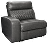 Samperstone - Gray - Laf Zero Wall Power Recliner