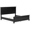 Lanolee - Black - King/Cal King Panel Footboard