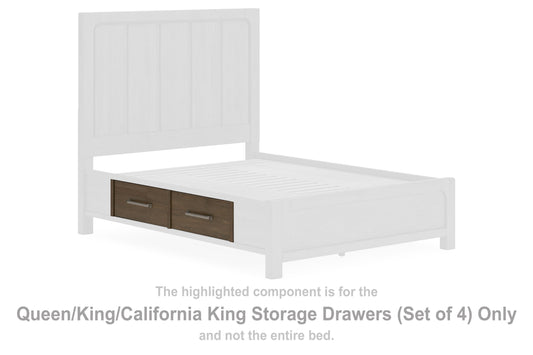 Cabalynn - Light Brown - Queen/ King/ California King Storage Drawers (Set of 4)