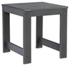 Amora - Charcoal Gray - Square End Table