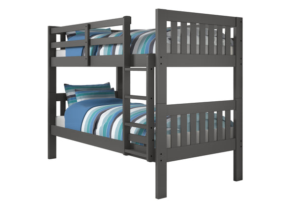 Donco Mission Grey Twin Bunk Bed