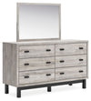 Vessalli - Gray - Dresser And Mirror