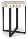 Crewridge - Black / Cream - Accent Table