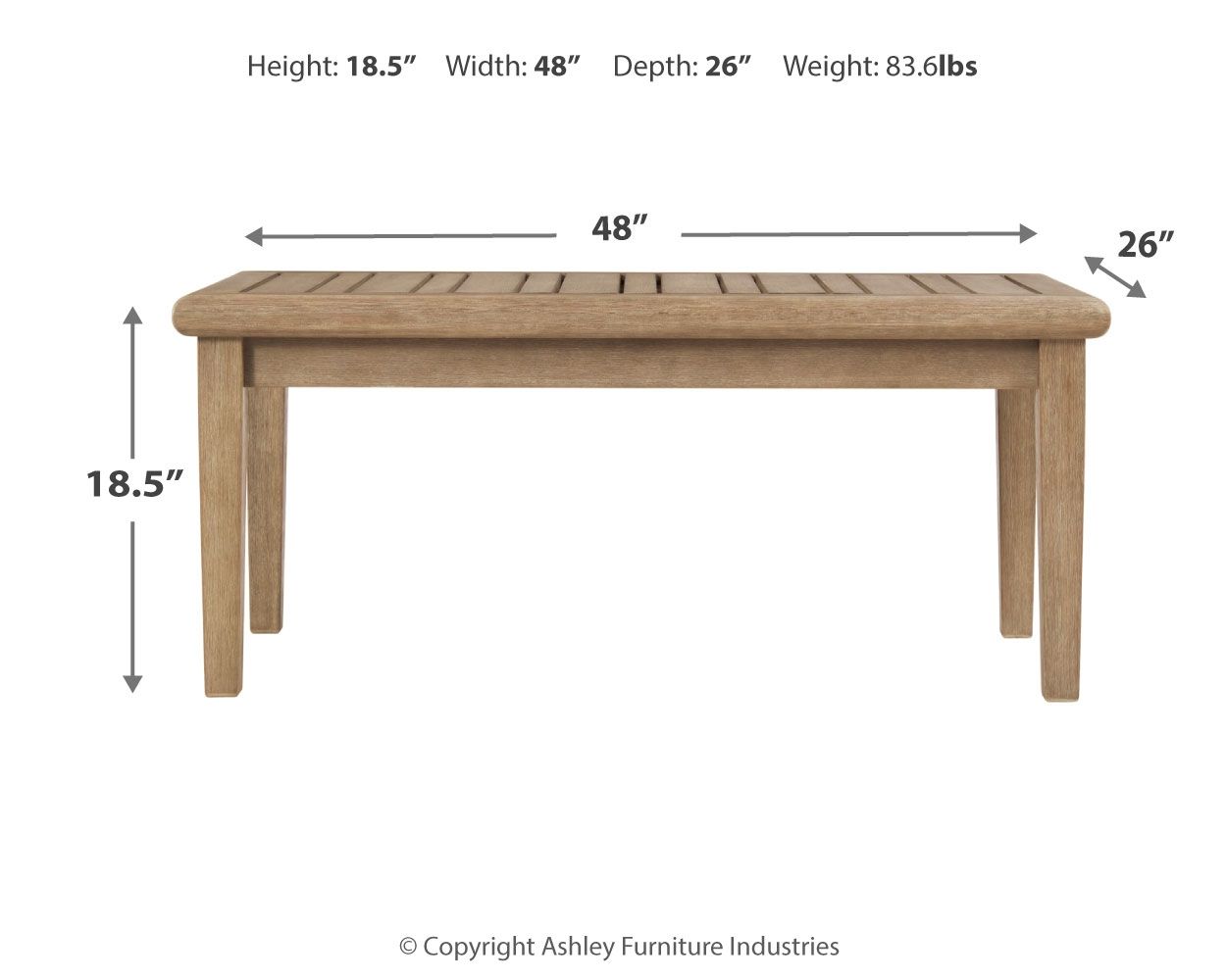 Gerianne - Brown - Rectangular Cocktail Table