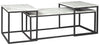 Donnesta - Gray / Black - Occasional Table Set (Set of 3)