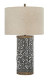 Dayo - Gray / Gold Finish - Metal Table Lamp