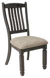 Tyler - Black / Grayish Brown - Dining UPH Side Chair (Set of 2) - Slatback