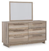 Hasbrick - Tan - Dresser And Mirror