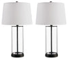 Wilmburgh - Clear / Bronze Finish - Glass Table Lamp (Set of 2)