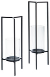 Ginette - Black - Candle Holder Set (Set of 2)