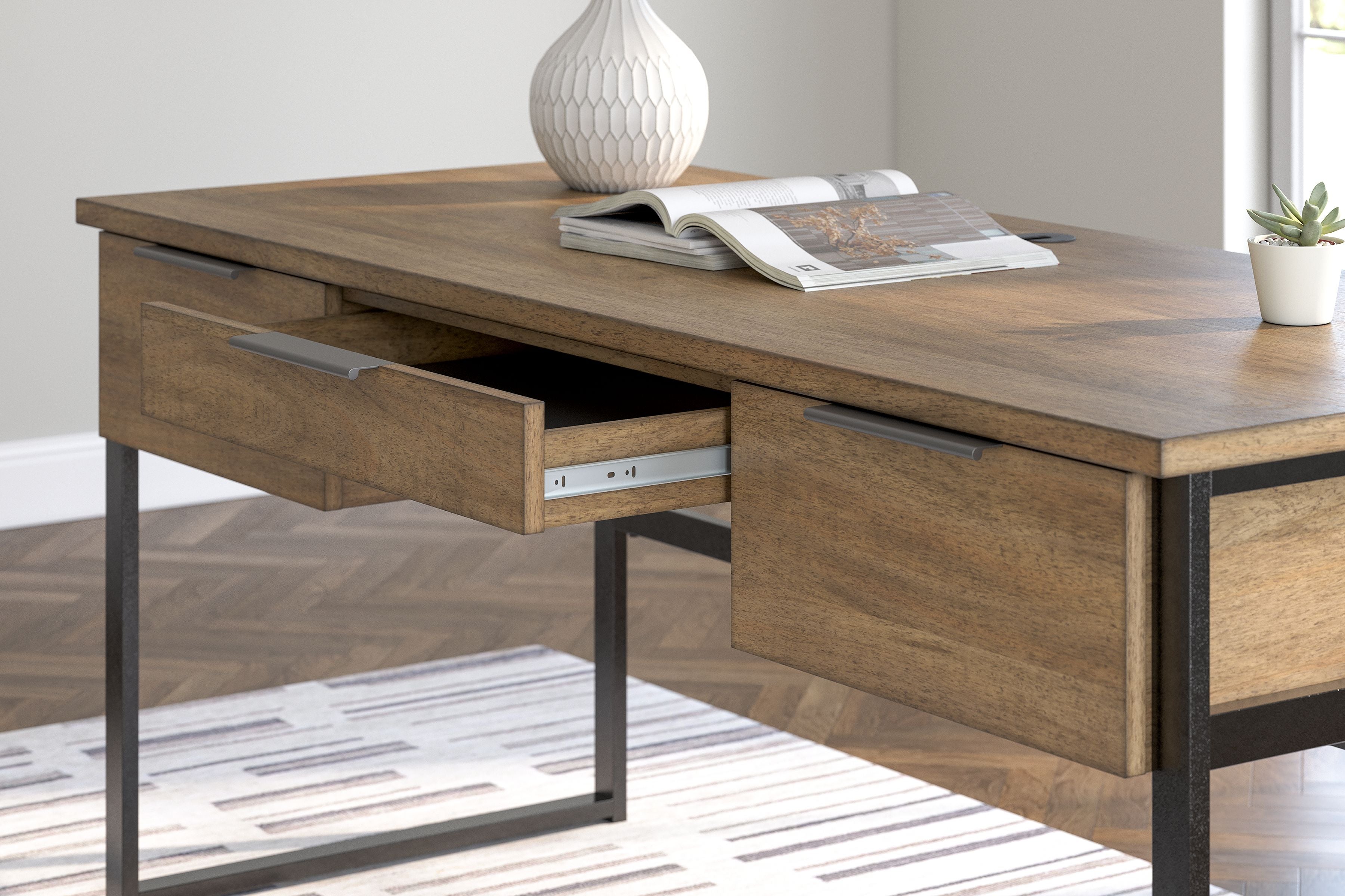 Montia - Light Brown - Home Office Desk