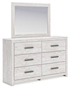 Cayboni - Whitewash - Dresser And Mirror