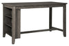 Caitbrook - Gray - Rectangular Dining Room Counter Table