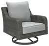 Elite Park - Gray - Swivel Lounge w/ Cushion