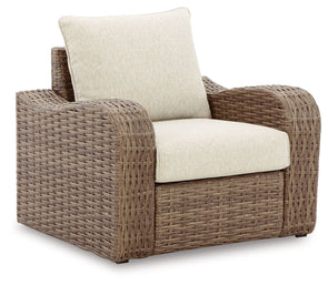 Sandy Bloom - Beige - Lounge Chair W/Cushion