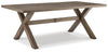 Beach Front - Beige - RECT Dining Table w/Umb OPT