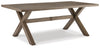 Beach Front - Beige - Rect Dining Table W/Umb Opt