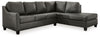 Valderno - Fog - 2-Piece Sectional With Raf Corner Chaise