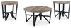 Deanlee - Grayish Brown / Black - Occasional Table Set (Set of 3)