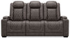 Hyllmont - Gray - Pwr Rec Sofa With Adj Headrest