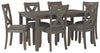 Caitbrook - Gray - Rect Drm Table Set (Set of 7)