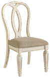 Realyn - Chipped White - Dining Uph Side Chair (Set of 2) - Ribbonback