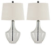 Gregsby - Clear / Black - Glass Table Lamp (Set of 2)