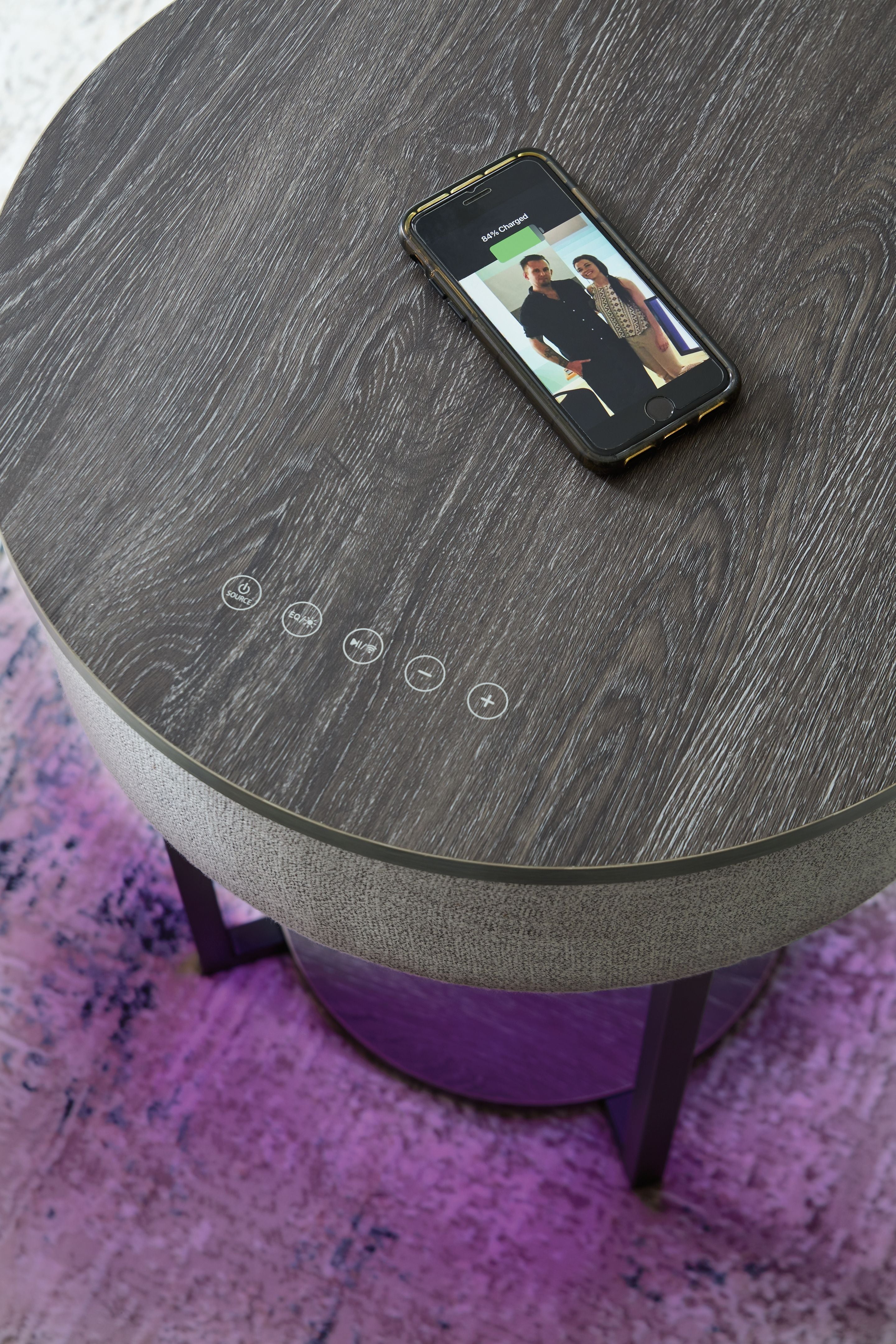 Sethlen - Gray / Black - Accent Table