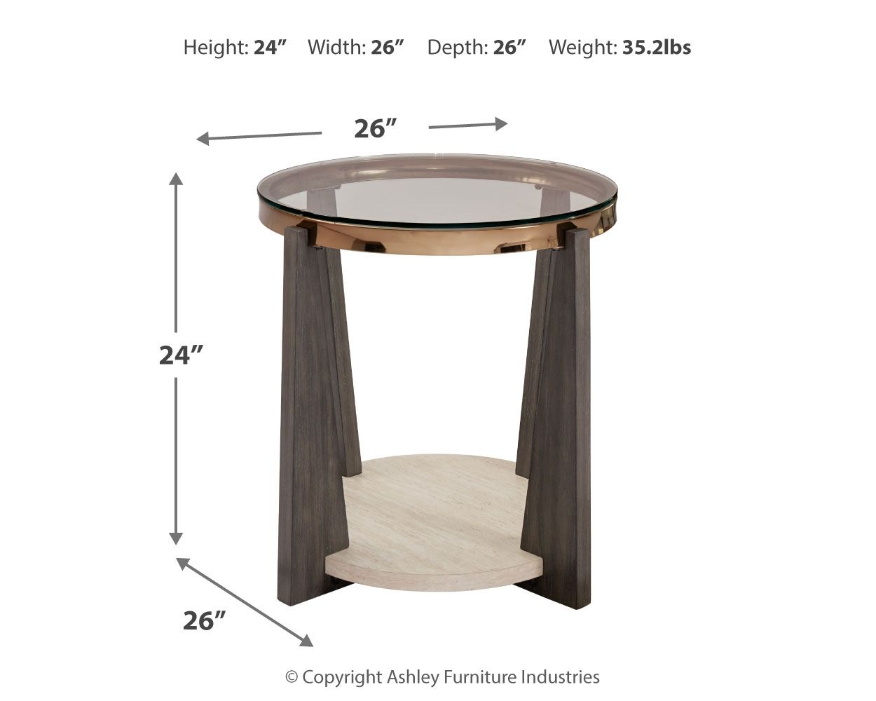 Frazwa - Multi - Round End Table