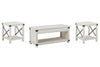 Bayflynn - Whitewash - 3 Pc. - Coffee Table, 2 End Tables