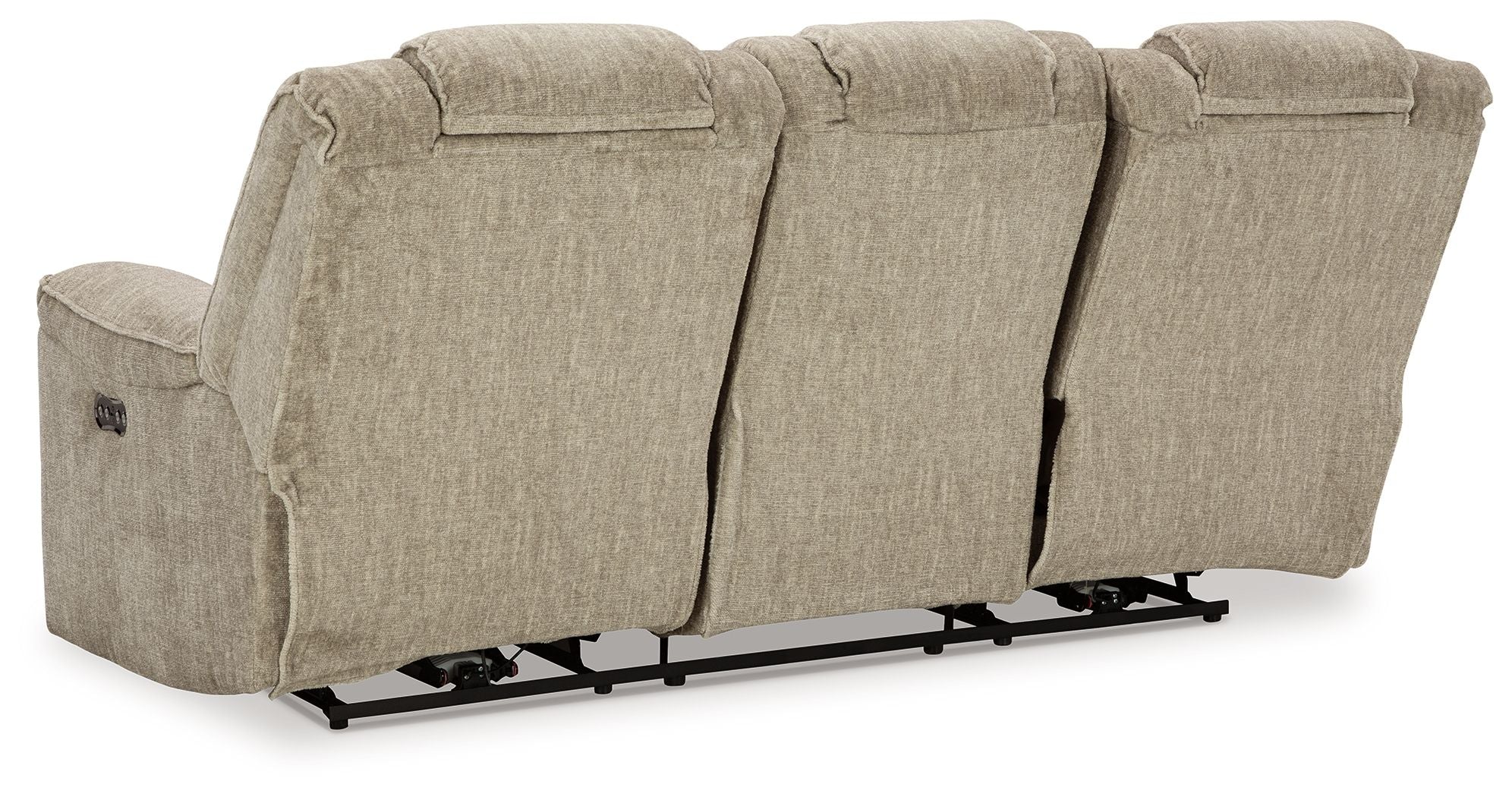 Hindmarsh - Stone - Power Reclining Sofa With Adj Headrest