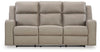 Lavenhorne - Pebble - Rec Sofa W/Drop Down Table