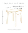 Hammis - Round Dining Drop Leaf Table Set