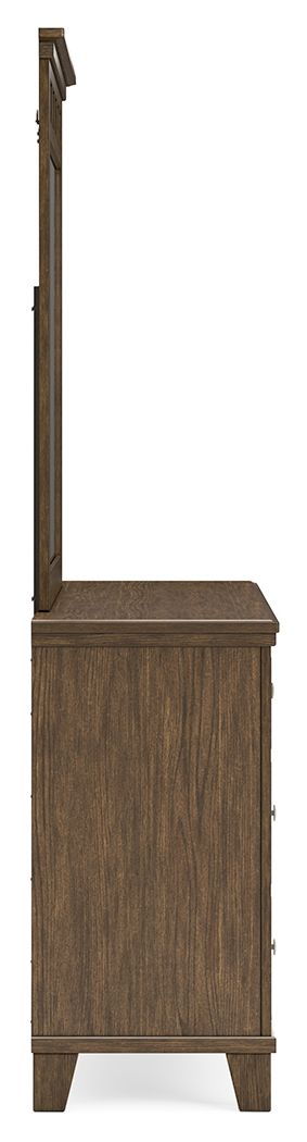 Shawbeck - Medium Brown - Dresser And Mirror