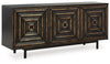 Fair Ridge - Distressed Black - Accent Cabinet