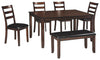 Coviar - Brown - Dining Room Table Set (Set of 6)