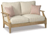 Clare - Beige - Loveseat w/Cushion