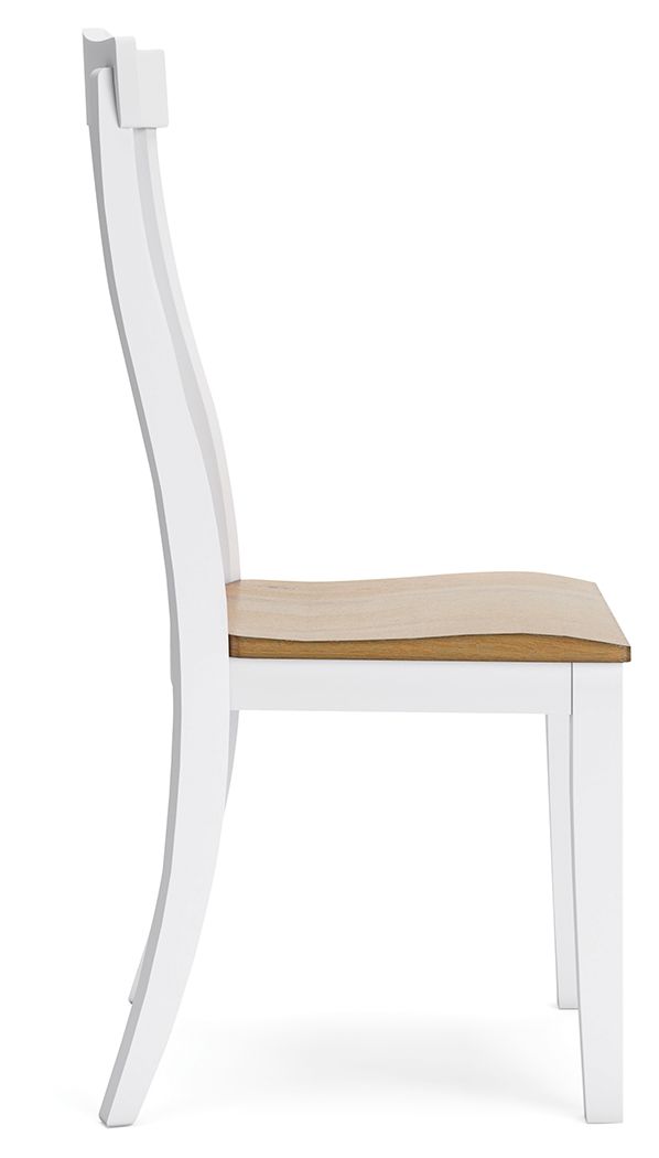 Ashbryn - White / Natural - Dining Room Side Chair (Set of 2)