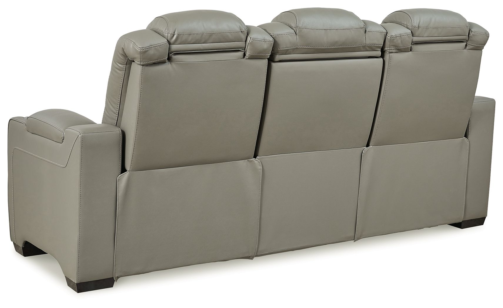 Backtrack - Gray - Pwr Rec Sofa With Adj Headrest