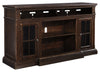 Roddinton - Dark Brown - XL TV Stand W/Fireplace Option