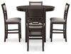 Langwest - Brown - Dining Room Counter Table Set (Set of 5)