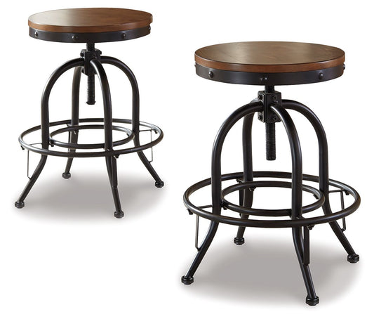 Valebeck - Swivel Barstool (Set of 2)