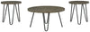 Hadasky - Brown / Beige - Occasional Table Set (Set of 3)