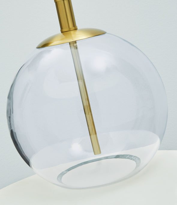 Samder - White - Glass Table Lamp