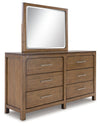 Cabalynn - Light Brown - Dresser And Mirror