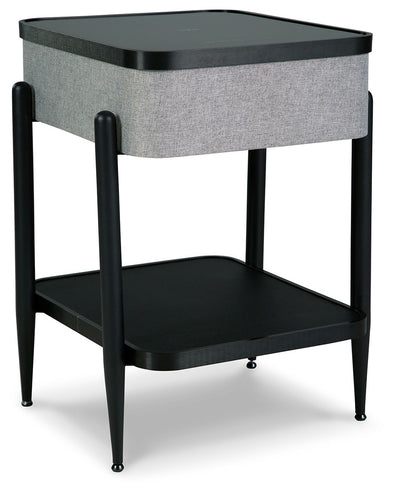Jorvalee - Gray / Black - Accent Table